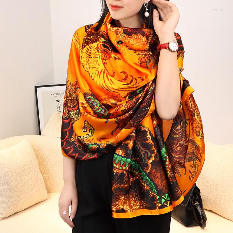 Scarves Luxury Silk Shawl Scarf Women Large Print Design Satin Headkerchief Hijab Female Spring Beach Stoles Foulard Wraps Bandana 2023
Scarves Luxury Silk Shawl Scarf Women Large Print Design Satin Headkerchief Hijab Female Spring Beach Stoles Foulard Wraps Bandana 2023