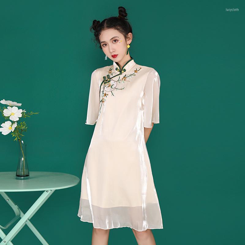 Ethnic Clothing Summer Cheongsam Modified Version Of China Wind Erosion Bone Young Girl Retro Fairy Dress Women
Ethnic Clothing Summer Cheongsam Modified Version Of China Wind Erosion Bone Young Girl Retro Fairy Dress Women