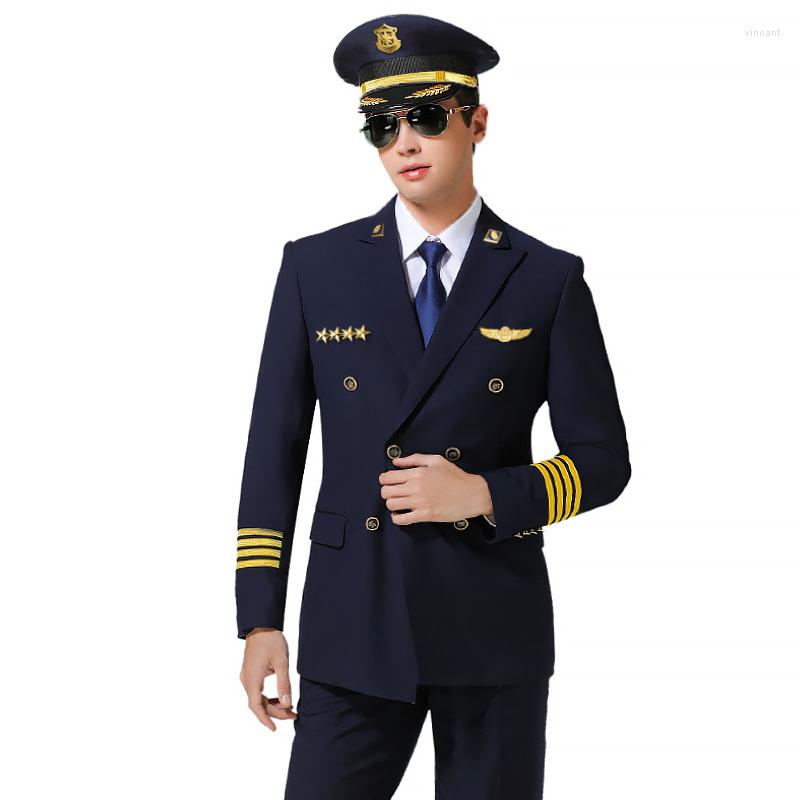 Men's Suits Men Luxury Yacht Captain Clothing High Quality Performance Security Uniform Pilot Work Clothes Manager Professional, Style 1
Men's Suits Men Luxury Yacht Captain Clothing High Quality Performance Security Uniform Pilot Work Clothes Manager Professional, Style 1