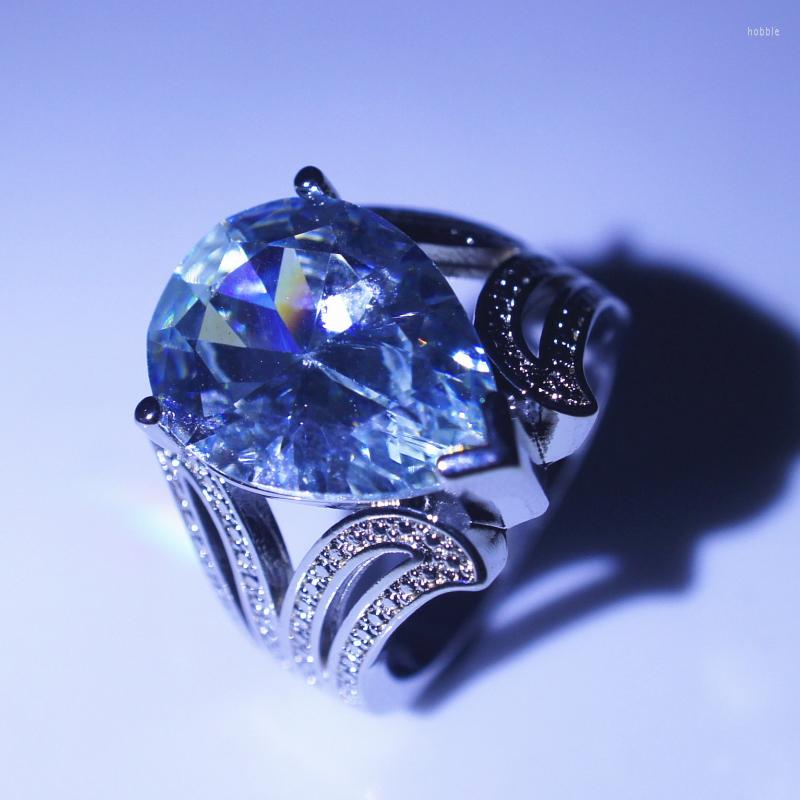 Wedding Rings Big Water Drop Cubic Zircon For Women Fashion Engagement Party Jewelry Valentines Gift
Wedding Rings Big Water Drop Cubic Zircon For Women Fashion Engagement Party Jewelry Valentines Gift
