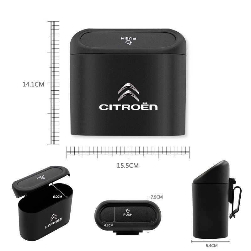 In-vehicle Trash Can Car Garbage Case Storage Bucket Accessories For Citroen C1 C2 C3 C4 C5 C6 C8 Picasso Cactus Vts Xsara