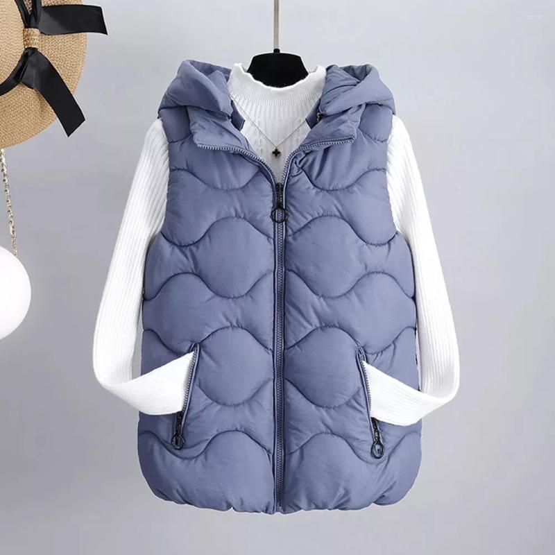 Women's Vests 2023 Winter Down Cotton Short Casual Hooded Sleeveless Vest Jacket For Female Solid Pocket Warm Zipper Waistcoat, Black
Women's Vests 2023 Winter Down Cotton Short Casual Hooded Sleeveless Vest Jacket For Female Solid Pocket Warm Zipper Waistcoat, Black