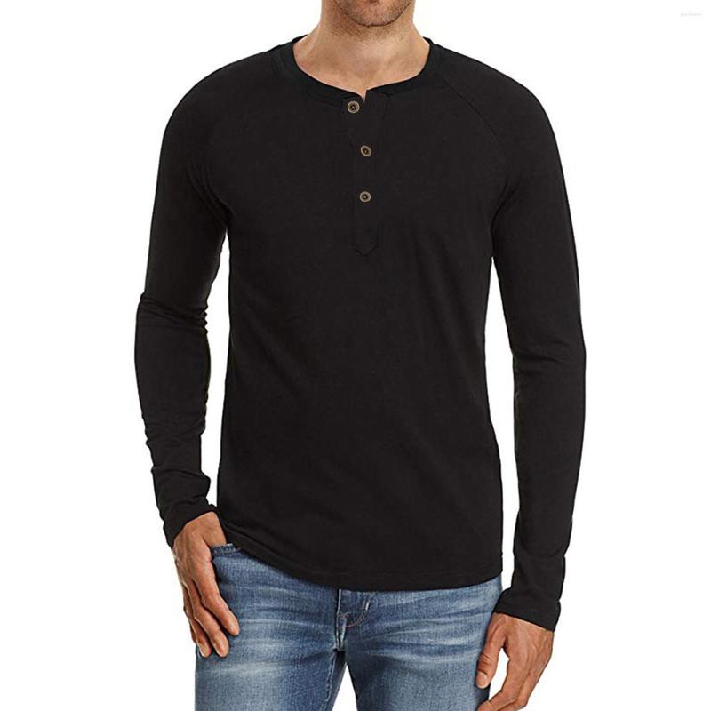 Men's T Shirts Autumn Fashion Men Shirt Cotton Long Sleeve Fitness O Neck Solid Color Button Casual Basic T-shirts Mens Camiseta Hombre 2023, Dark gray
Men's T Shirts Autumn Fashion Men Shirt Cotton Long Sleeve Fitness O Neck Solid Color Button Casual Basic T-shirts Mens Camiseta Hombre 2023, Dark gray