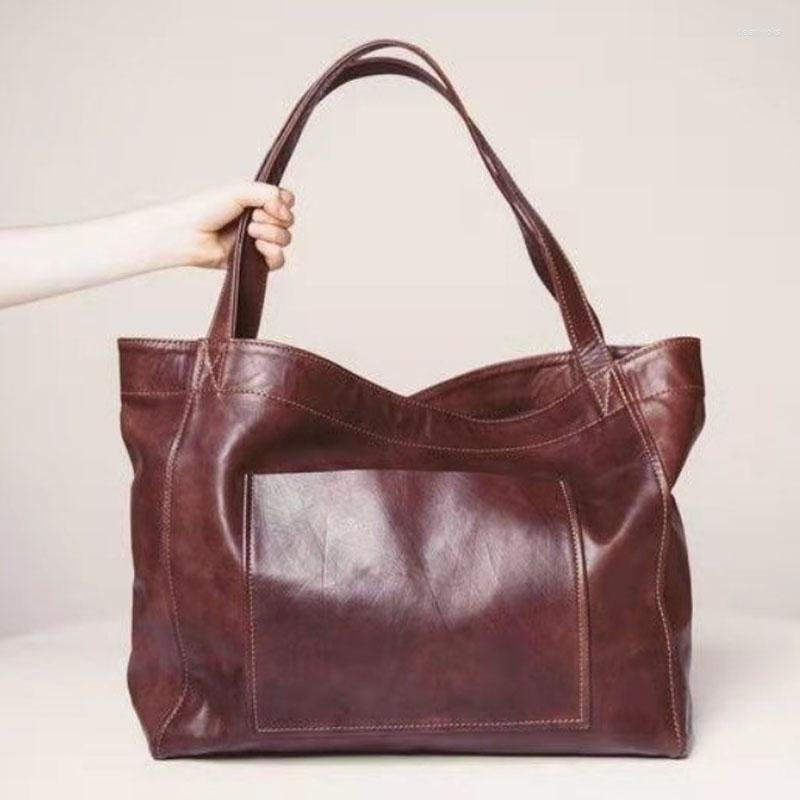Evening Bags Retro Soft PU Leather Portable Shoulder Bag Large Capacity Women Tote Handbag Bolsos Mujer Luxury Designer, Brown
Evening Bags Retro Soft PU Leather Portable Shoulder Bag Large Capacity Women Tote Handbag Bolsos Mujer Luxury Designer, Brown