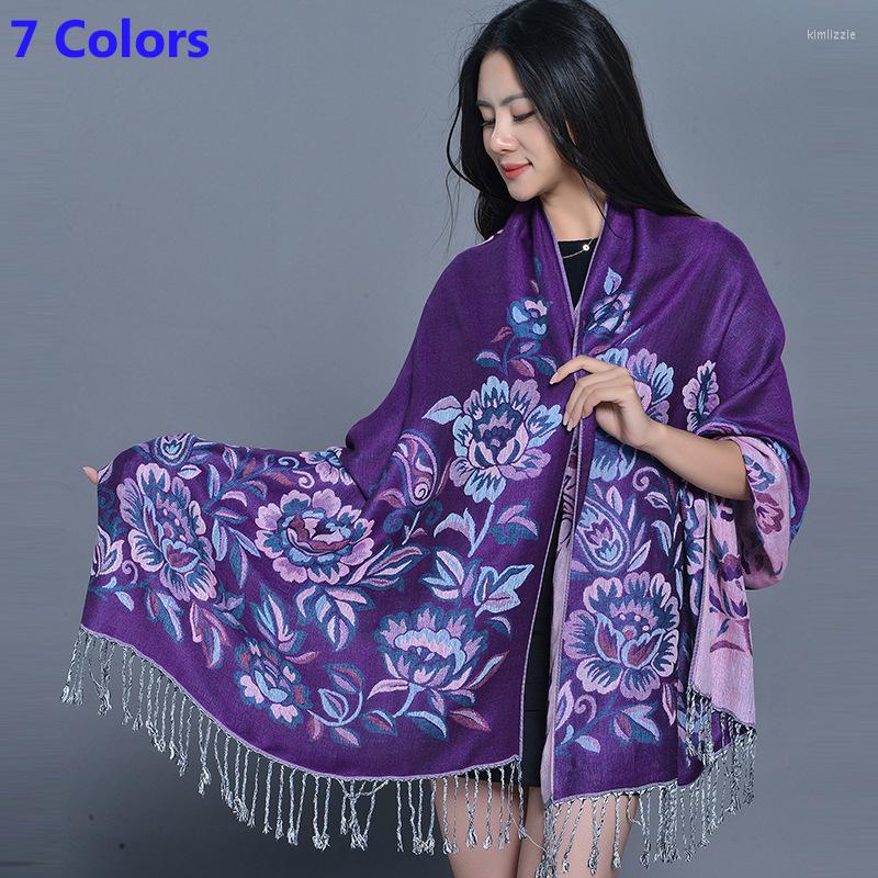 Scarves Purple/Fuchsia/Red Colors Women Warm Scarf National Flower Lady Cashmere Long Tassel Shawls Female Blanket Autumn Wraps
Scarves Purple/Fuchsia/Red Colors Women Warm Scarf National Flower Lady Cashmere Long Tassel Shawls Female Blanket Autumn Wraps