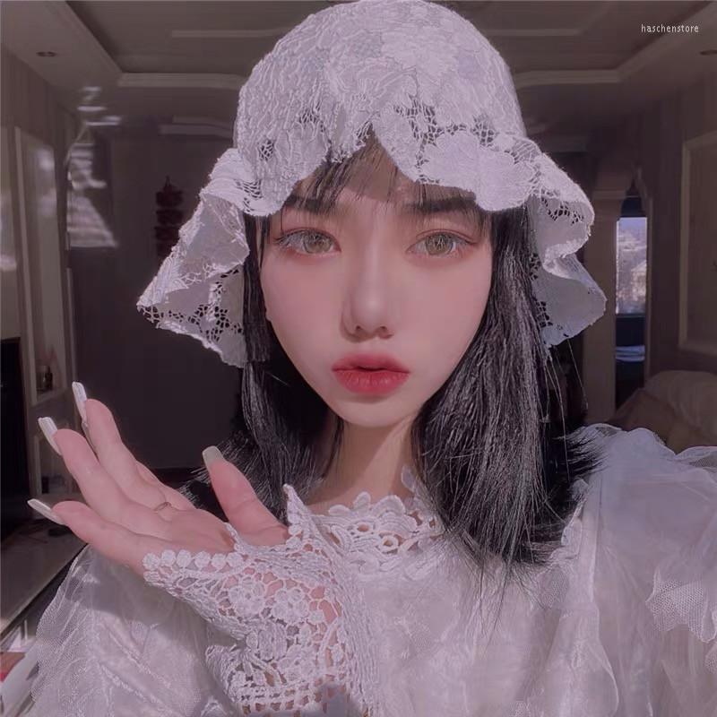 Berets Fashion Summer Women Floral Lace Cap Hats Fedoras Vintage Western Bucket Breathable Female Bowler Shade Present, Black
Berets Fashion Summer Women Floral Lace Cap Hats Fedoras Vintage Western Bucket Breathable Female Bowler Shade Present, Black