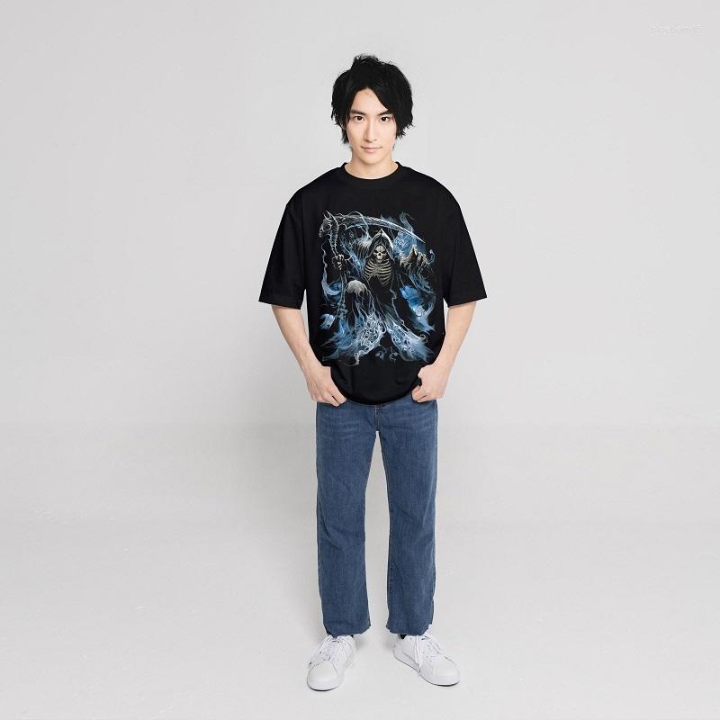 Men's T Shirts Summer Skull Anime Pattern T-shirt Harajuku Oversized Cartoon Short-sleeved Casual Shirt Street Clothes, F1424
Men's T Shirts Summer Skull Anime Pattern T-shirt Harajuku Oversized Cartoon Short-sleeved Casual Shirt Street Clothes, F1424
