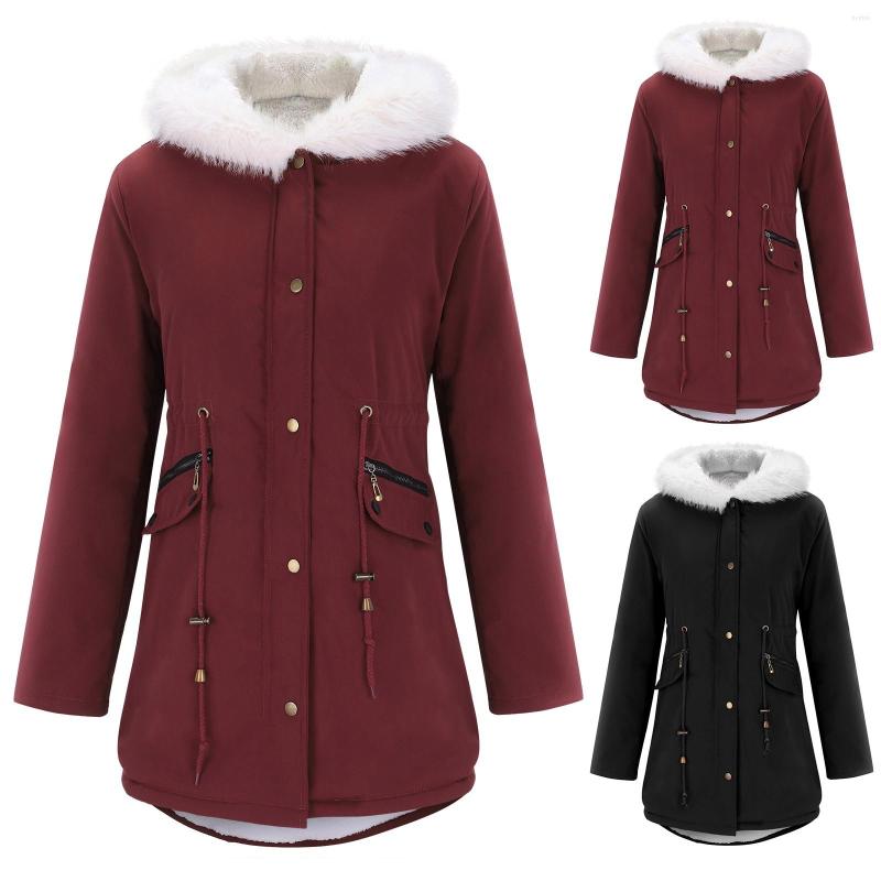Women' Fur Jacket Soccer Womens Top Zipper Women' Warm Thickened Overcoat Trendy Winter Fleece Lined Snow Coat, Wine
Women' Fur Jacket Soccer Womens Top Zipper Women' Warm Thickened Overcoat Trendy Winter Fleece Lined Snow Coat, Wine