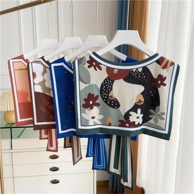 Scarves Korean Fashion Vintage Fake Collar Women Printed Shawl Small Decorative False For Shirt Top Poncho Women's Cape
Scarves Korean Fashion Vintage Fake Collar Women Printed Shawl Small Decorative False For Shirt Top Poncho Women's Cape