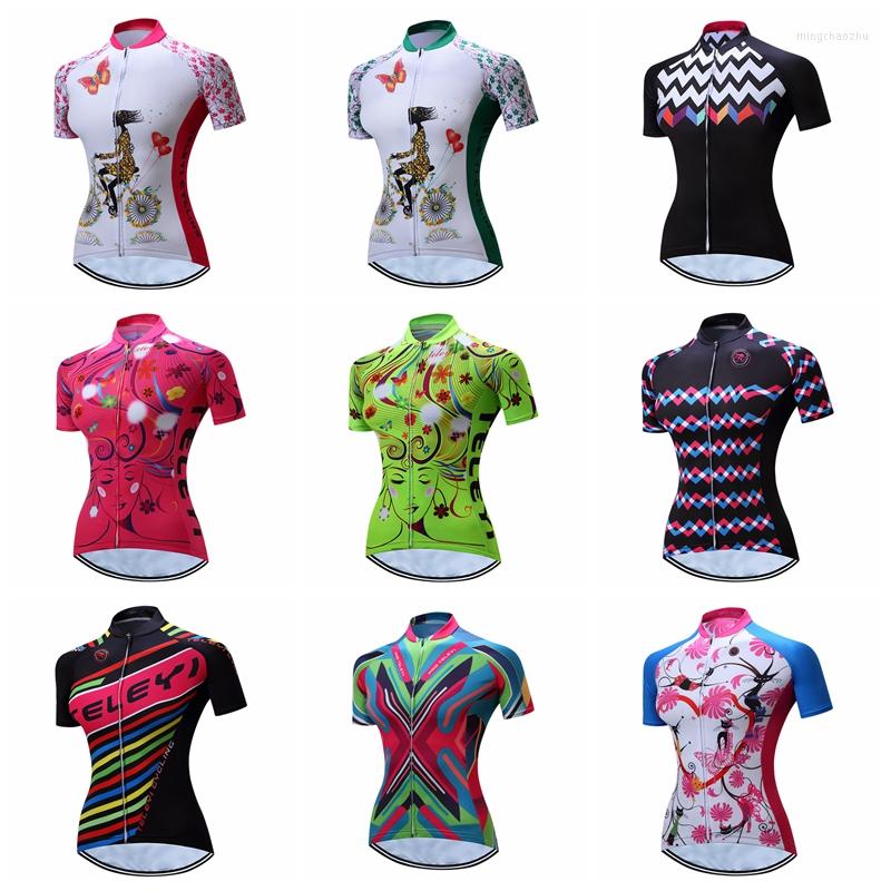 

Racing Jackets TELEYI 2023 Cycling Jersey Women Summer Mtb Shirt Pro Bike Team Maillot Ropa Ciclismo Short Sleeve Bicycle Clothing Tops, Cc6308