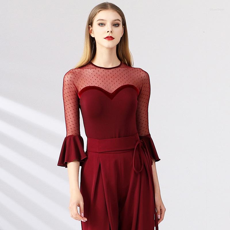 Stage Wear X002 Lotus Leaf Sleeve Modern Dance Blouse National Standard Shirt Latin Square Top Waltz Ballroom, Black
Stage Wear X002 Lotus Leaf Sleeve Modern Dance Blouse National Standard Shirt Latin Square Top Waltz Ballroom, Black