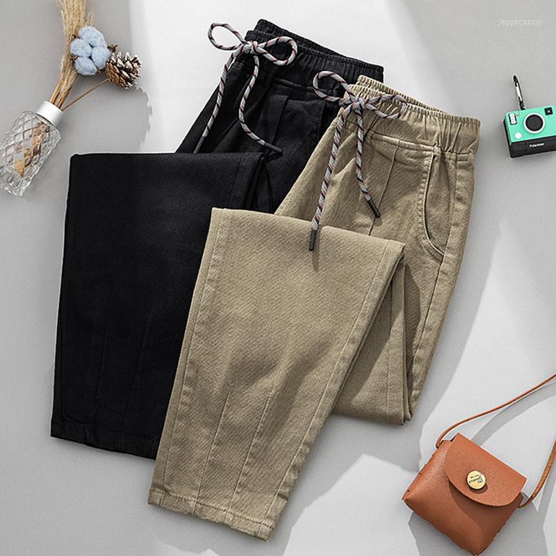 Pants Spring Plus Size Elastic Waist Woman High Lace Up Harem Female Ankle Length Stretch Loose Casual Mujer, Black
Pants Spring Plus Size Elastic Waist Woman High Lace Up Harem Female Ankle Length Stretch Loose Casual Mujer, Black