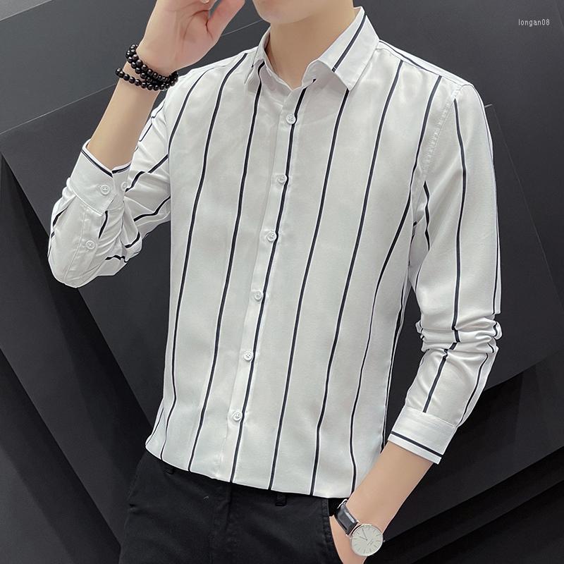 Men's Casual Shirts Striped Men's Long Sleeve Formal Suits Professional Fit 2023 Autumn Free Ironing Business Work
Men's Casual Shirts Striped Men's Long Sleeve Formal Suits Professional Fit 2023 Autumn Free Ironing Business Work