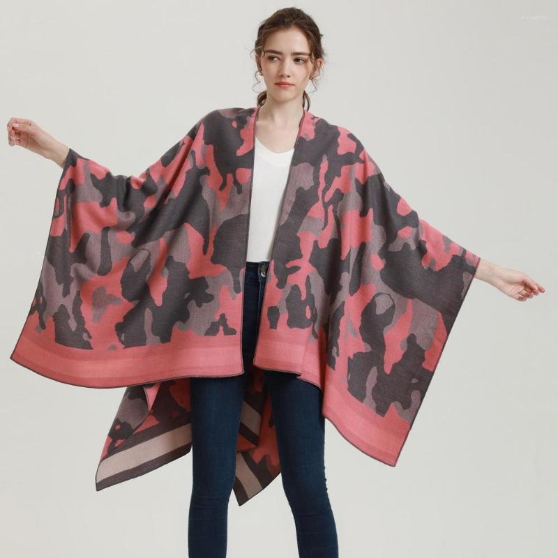 

Scarves Femme Capa Para Mujer Pashmina Thick Blanket Wrap Shawl Imitation Cashmere Women Scarf Winter Sweet Leopard Poncho Echarpe