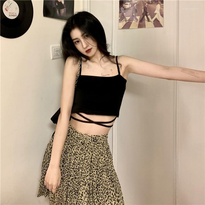 Women's Tanks Design Sense Strap Short Camisole Women's Inner Jacket Spring And Summer Outer Wear Black Sleeveless Bottoming Shirt
Women's Tanks Design Sense Strap Short Camisole Women's Inner Jacket Spring And Summer Outer Wear Black Sleeveless Bottoming Shirt