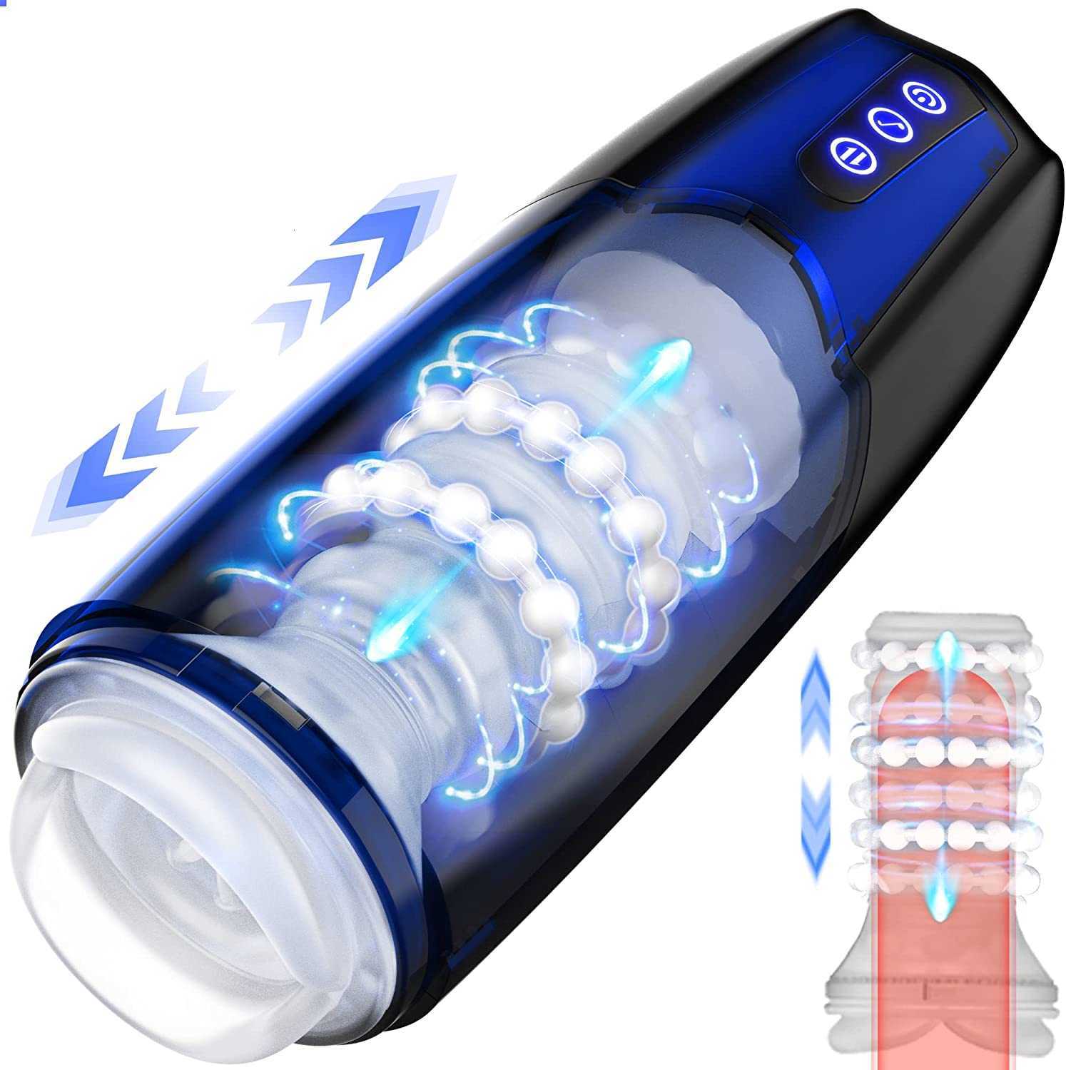 Lumodia Automatic Male Masturbator Masturbators Cup Featuring 10-Mode Life-Like…
