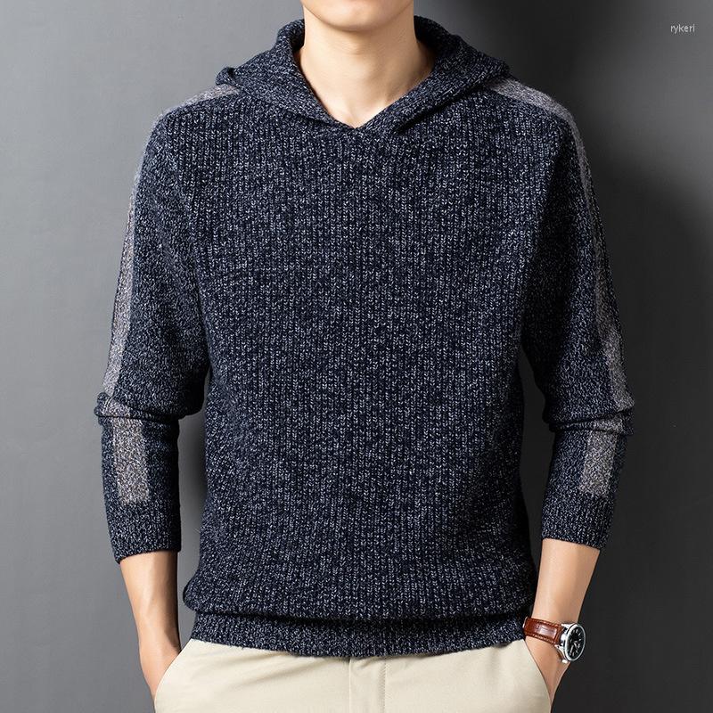 Men's Sweaters Jacquard Men's Knit Hooded Thickened Casual Loose Sweater Fashion Hoodie Thick Coat, Black and white grey
Men's Sweaters Jacquard Men's Knit Hooded Thickened Casual Loose Sweater Fashion Hoodie Thick Coat, Black and white grey