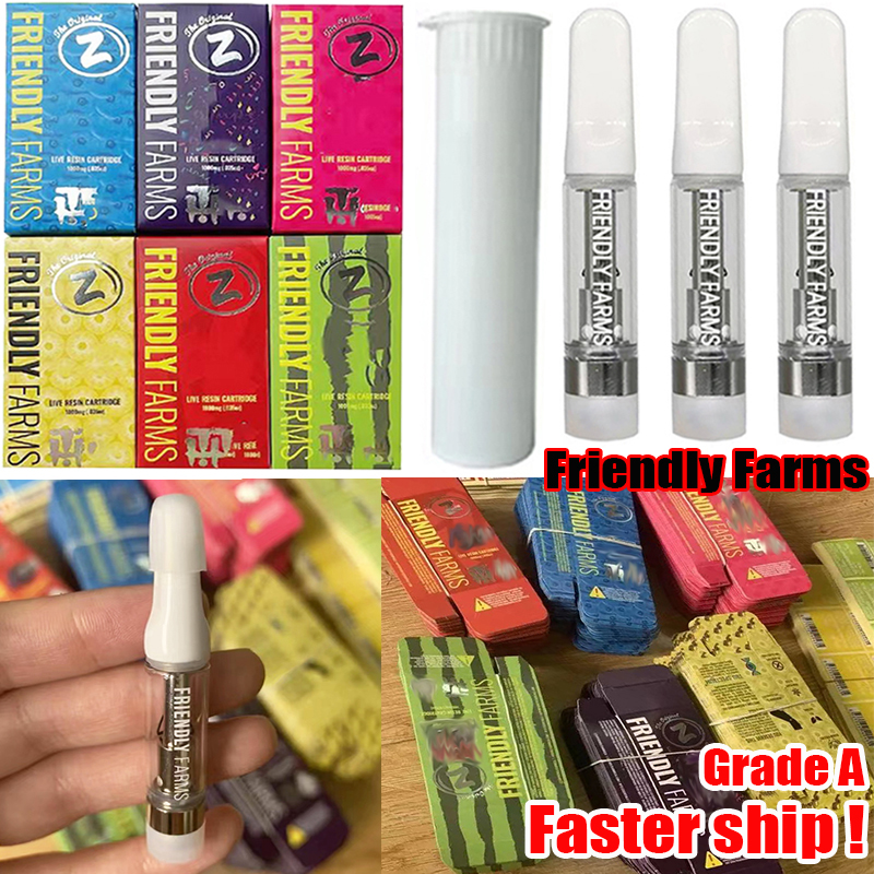 New Friendly Farms Vape Cartridges 510 Thread Atomizers 0.8ml Oil Carts 6 Colors Packaging Glass Tank Disposable E Cigarettes Vapes Pen Thick Dab Wax Vaporizers Empty
New Friendly Farms Vape Cartridges 510 Thread Atomizers 0.8ml Oil Carts 6 Colors Packaging Glass Tank Disposable E Cigarettes Vapes Pen Thick Dab Wax Vaporizers Empty