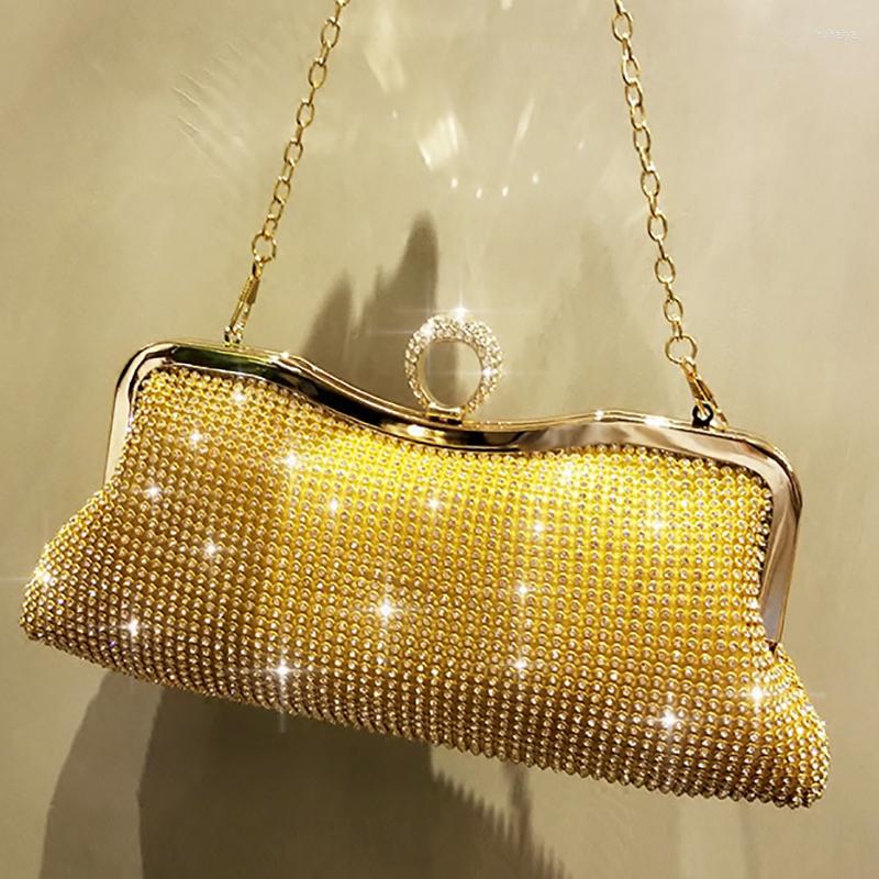 Evening Bags Handbag Crystal Day Clutch Gold Women Bridal Wedding Chain Shoulder Bag Rhinestone Purse Finger Knucklebox Party
Evening Bags Handbag Crystal Day Clutch Gold Women Bridal Wedding Chain Shoulder Bag Rhinestone Purse Finger Knucklebox Party