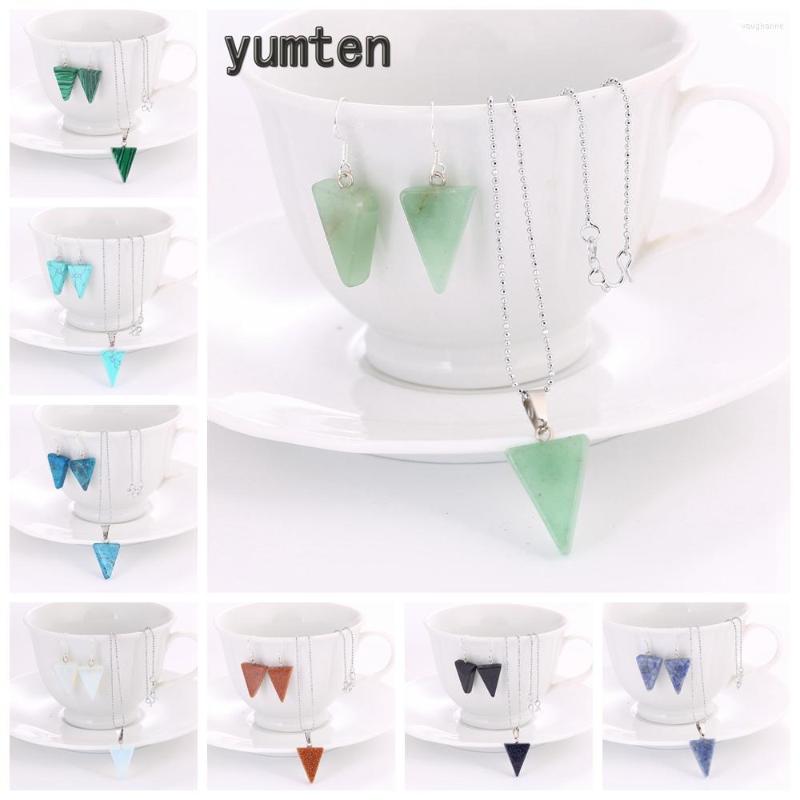 Necklace Earrings Set Yumten Fashion Women Statement Riangle Earring Stone Accessories African Femme Bijoux Wedding Wholesale, Picture shown
Necklace Earrings Set Yumten Fashion Women Statement Riangle Earring Stone Accessories African Femme Bijoux Wedding Wholesale, Picture shown