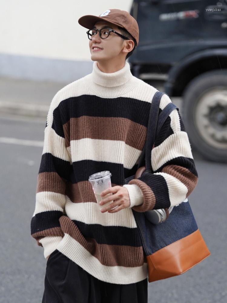 Men's Sweaters SYUHGFA Turtleneck Striped Sweater For Men Loose 2023 Autumn Winter Fashion Knitted Pullovers Warm Brand Male Casual Clothing, Dark gray
Men's Sweaters SYUHGFA Turtleneck Striped Sweater For Men Loose 2023 Autumn Winter Fashion Knitted Pullovers Warm Brand Male Casual Clothing, Dark gray