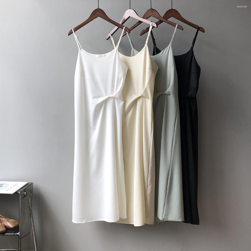 Casual Dresses Woman Dress Satin Sleeveless Spaghetti Strap Evening Party Black Sundress Long Wedding Silk White 2023 Summer
Casual Dresses Woman Dress Satin Sleeveless Spaghetti Strap Evening Party Black Sundress Long Wedding Silk White 2023 Summer