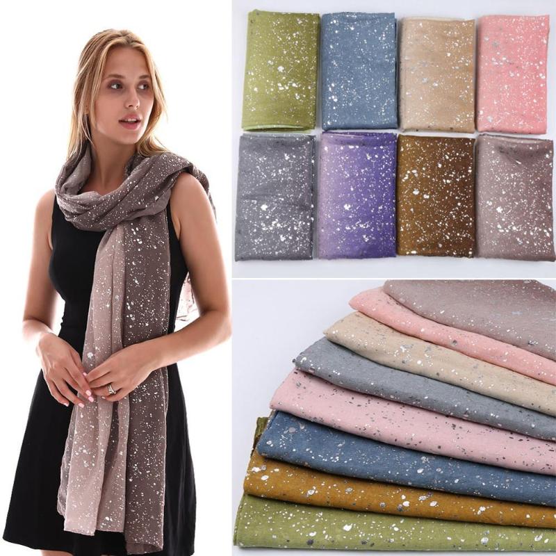 Scarves Plain Silver Shimmer Hijab Glitter Cotton Scarf Women Muslim Ombre Gradient Long Shawl Wrap Turban Stoles 180X90CM
Scarves Plain Silver Shimmer Hijab Glitter Cotton Scarf Women Muslim Ombre Gradient Long Shawl Wrap Turban Stoles 180X90CM