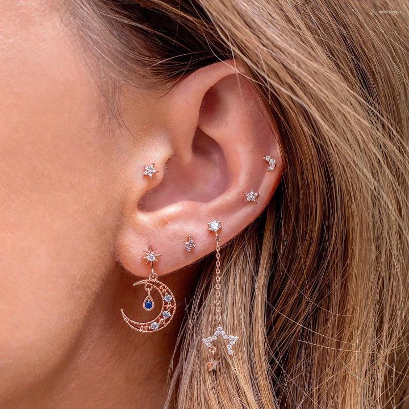 Stud Earrings Ins Vintage Star Moon Earring Simple Gold-plated Exquisite Zircon Set For Women Girls Fashion Jewelry
Stud Earrings Ins Vintage Star Moon Earring Simple Gold-plated Exquisite Zircon Set For Women Girls Fashion Jewelry