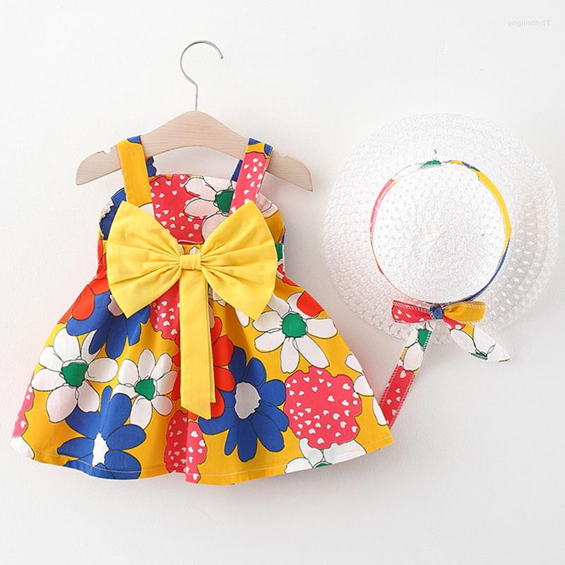 Girl Dresses Summer Born Toddler Clothes Korean Cute Flowers Bow Sleeveless Beach Princess Dress Sunhat Baby Clothing Set BC2213-1
Girl Dresses Summer Born Toddler Clothes Korean Cute Flowers Bow Sleeveless Beach Princess Dress Sunhat Baby Clothing Set BC2213-1