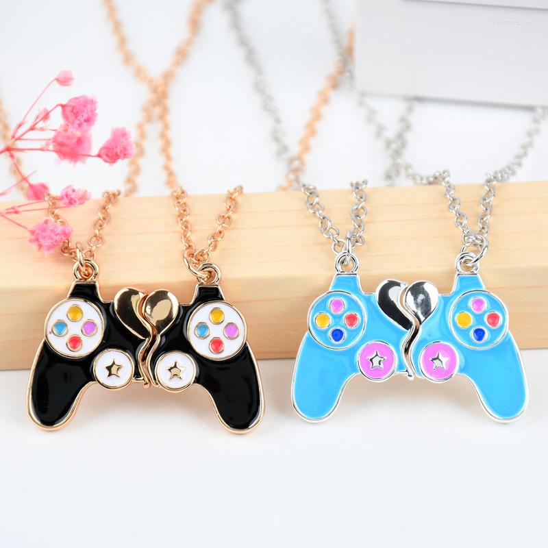 Pendant Necklaces 2Pcs/Set Game Console Handle Magnet Friends Necklace Chain Cute BFF Friendship Jewelry Charm For Kids
Pendant Necklaces 2Pcs/Set Game Console Handle Magnet Friends Necklace Chain Cute BFF Friendship Jewelry Charm For Kids