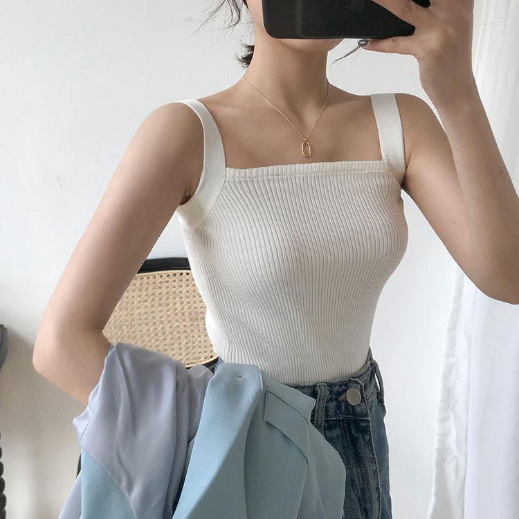 Women's Tanks Women Corset Tops 2023 Square Collar Stretch Knitted Vest Camisole For Tank Camis Crop Top, Black
Women's Tanks Women Corset Tops 2023 Square Collar Stretch Knitted Vest Camisole For Tank Camis Crop Top, Black