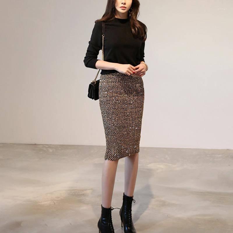 Skirts Spring Oversized Elastic Sequins Over The Knee Skirt BINGBING Glitter Bag Hip Tight One-step
Skirts Spring Oversized Elastic Sequins Over The Knee Skirt BINGBING Glitter Bag Hip Tight One-step