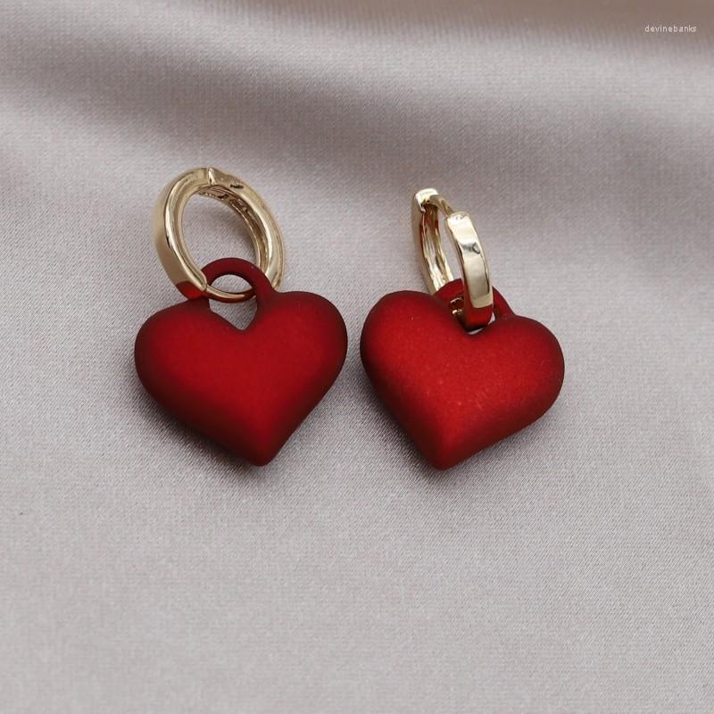 Dangle Earrings South Korea Design Fashion Jewelry 14K Gold Plated Simple Red Love Pendant Elegant Women's Daily Work Accessories
Dangle Earrings South Korea Design Fashion Jewelry 14K Gold Plated Simple Red Love Pendant Elegant Women's Daily Work Accessories