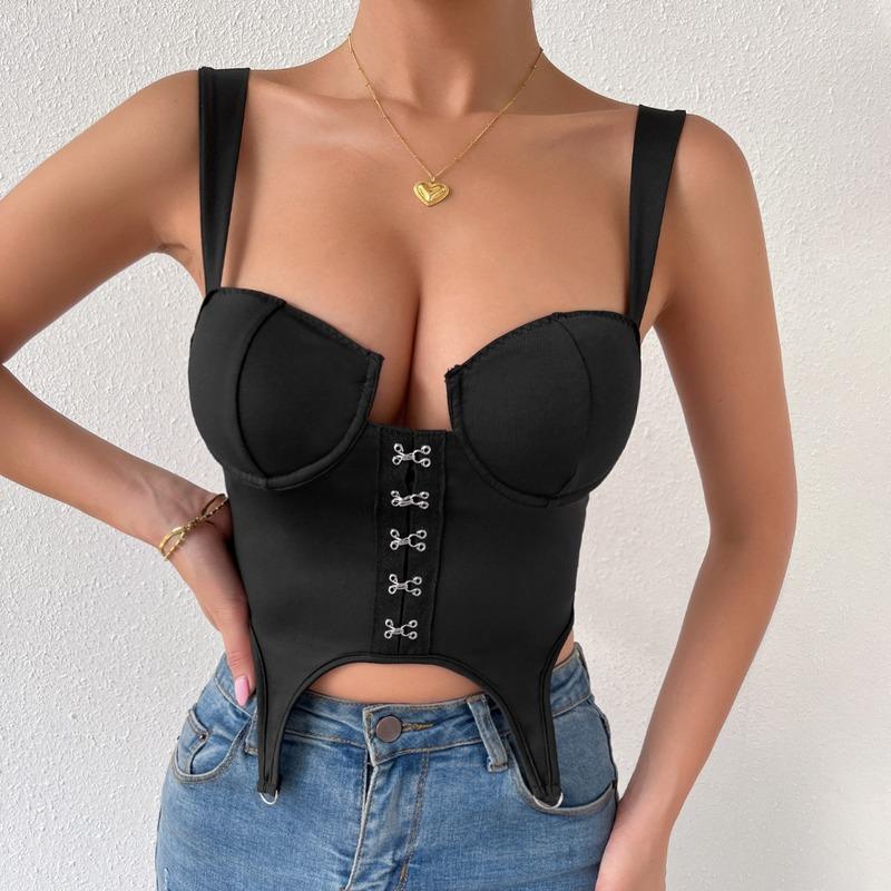 Women's Tanks Chic Sexy Irregular Top Off Shoulder Gothic Fashion Crop Women French Camis Summer Slim Corset Bustier Streetwear, Black
Women's Tanks Chic Sexy Irregular Top Off Shoulder Gothic Fashion Crop Women French Camis Summer Slim Corset Bustier Streetwear, Black