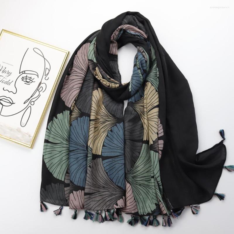 Scarves 2023 Est Women Leaf Pattern Geometry Scarf Cotton Voile Tassel Shawls 2prints
Scarves 2023 Est Women Leaf Pattern Geometry Scarf Cotton Voile Tassel Shawls 2prints