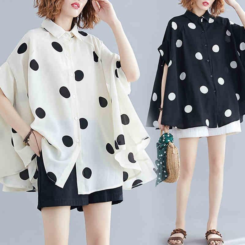 Women's Blouses Fashion Woman 2023 Summer Korean Polka Dot Large Tunics Short Sleeve Blouse And Top Women Chemise Oversize Femme 5453
Women's Blouses Fashion Woman 2023 Summer Korean Polka Dot Large Tunics Short Sleeve Blouse And Top Women Chemise Oversize Femme 5453