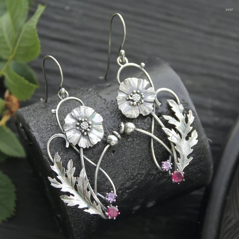 Dangle Earrings Vintage Silver Color Flower Pendant Women Statement Design Inlay Zircon Tassel Hook Earring Jewelry Gift For Her
Dangle Earrings Vintage Silver Color Flower Pendant Women Statement Design Inlay Zircon Tassel Hook Earring Jewelry Gift For Her