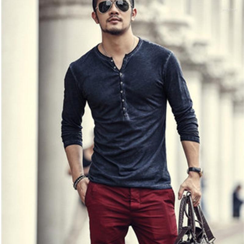 Men' T Shirts Henley Men Casual Solid Button Up V Neck Shirt Male Slim Fit Long Sleeve Tee Tops High Quality Cotton Tshirt, Gray
Men' T Shirts Henley Men Casual Solid Button Up V Neck Shirt Male Slim Fit Long Sleeve Tee Tops High Quality Cotton Tshirt, Gray
