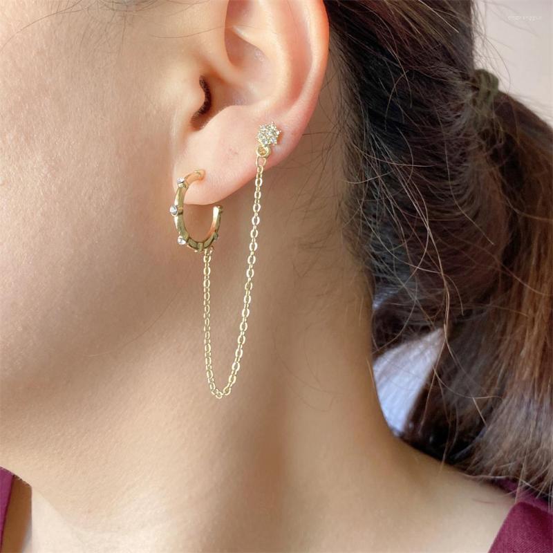 Hoop Earrings Trendy Gold Color Star Stud With Clear Stone Decoarted Chain Linked Earring Pack For Women Girl Chic Romantic Jewelry
Hoop Earrings Trendy Gold Color Star Stud With Clear Stone Decoarted Chain Linked Earring Pack For Women Girl Chic Romantic Jewelry
