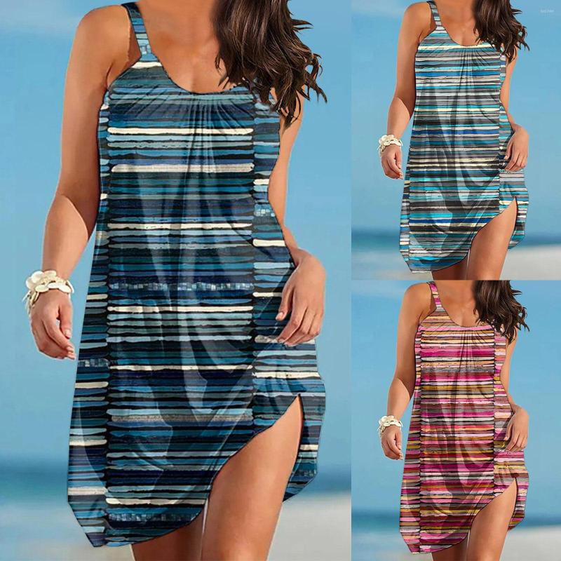 Casual Dresses Women Summer Beach Spring Atmospheric Printing Loose Dress For J Gee Midi, Blue
Casual Dresses Women Summer Beach Spring Atmospheric Printing Loose Dress For J Gee Midi, Blue