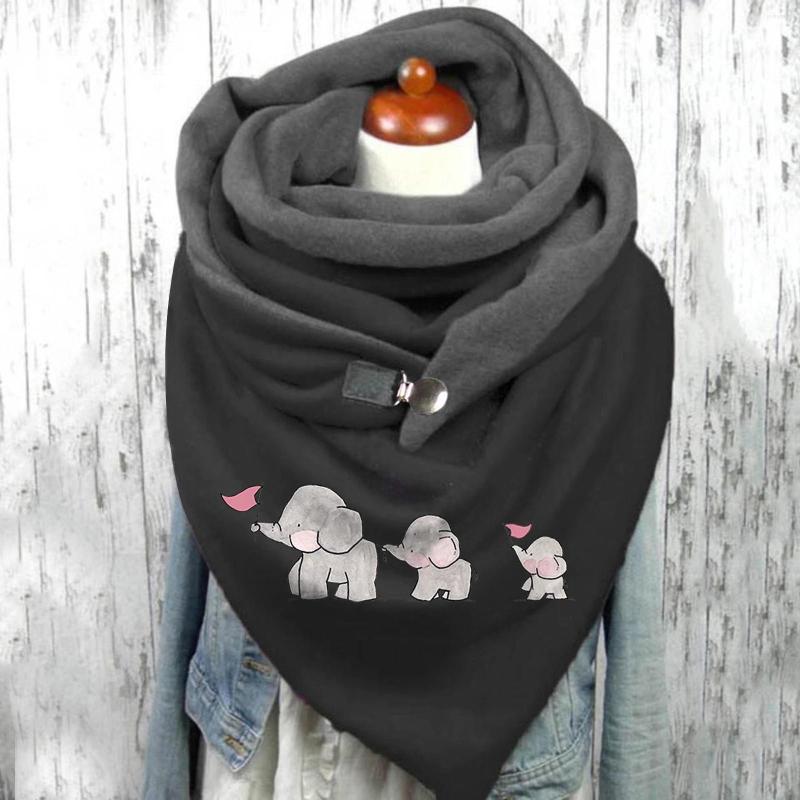 Scarves Fashion Women Scarf Cute Animal Flower Print Hijabs Lady Button Wrap Female Multi-Purpose Shawl Winter Warm Fleece Echarpe
Scarves Fashion Women Scarf Cute Animal Flower Print Hijabs Lady Button Wrap Female Multi-Purpose Shawl Winter Warm Fleece Echarpe