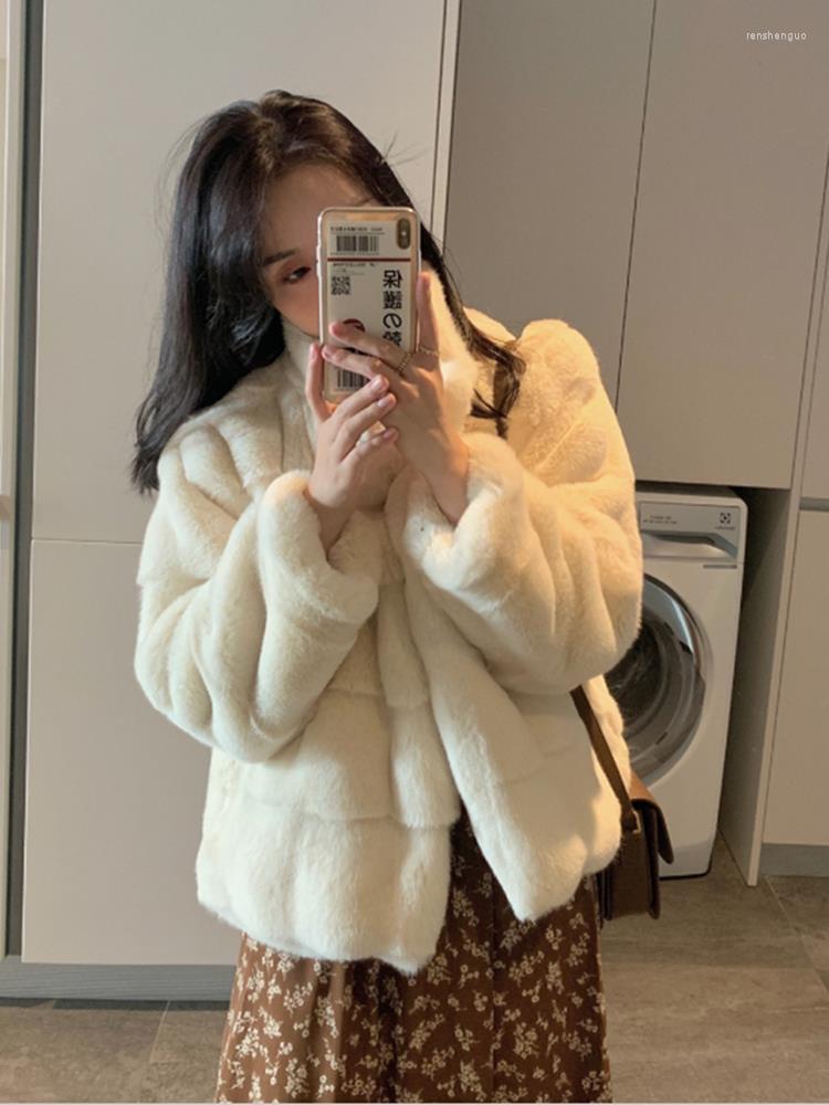 Women's Fur Winter Imitation Mink Coat Women's Short Korean Version Loose Furry Thick Women Jacket, Beige
Women's Fur Winter Imitation Mink Coat Women's Short Korean Version Loose Furry Thick Women Jacket, Beige