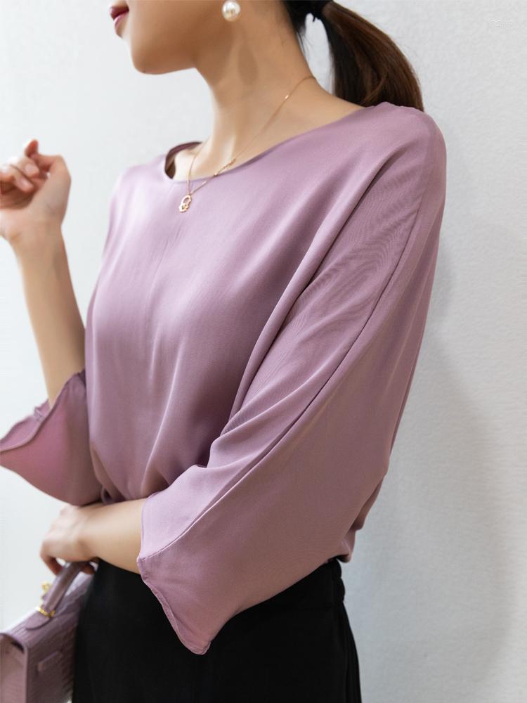 Women's Blouses Summer Female Silk Blouse 93% Natural Tops And Women Elegant O Neck Half Sleeve Work Office Blusas, Huilan
Women's Blouses Summer Female Silk Blouse 93% Natural Tops And Women Elegant O Neck Half Sleeve Work Office Blusas, Huilan