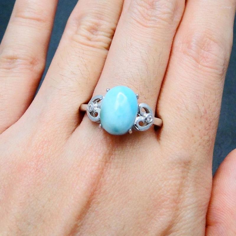 Cluster Rings 5Pcs/Lot 925 Sterling Silver Jewelry Party Anniversary Momen Ring Natural Larimar For Fashion Trendy Style
Cluster Rings 5Pcs/Lot 925 Sterling Silver Jewelry Party Anniversary Momen Ring Natural Larimar For Fashion Trendy Style