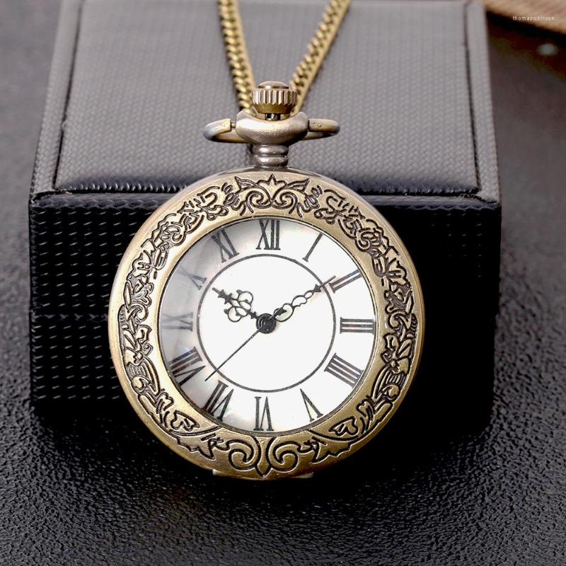 Pocket Watches 8833Copper Embossed Transparent White Roman Scale Large Watch Personality Creative Fashion Trend, Beronze
Pocket Watches 8833Copper Embossed Transparent White Roman Scale Large Watch Personality Creative Fashion Trend, Beronze