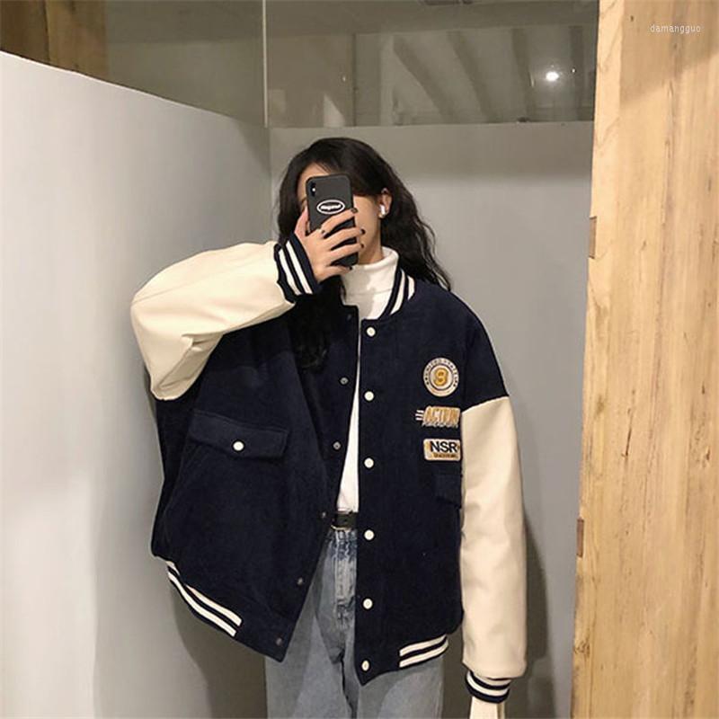 Women's Jackets Women's Contrasting Color Stitching Baseball Uniform Women Couple Students 2023 Spring Autumn Retro Jacket Corduroy, Black lining
Women's Jackets Women's Contrasting Color Stitching Baseball Uniform Women Couple Students 2023 Spring Autumn Retro Jacket Corduroy, Black lining