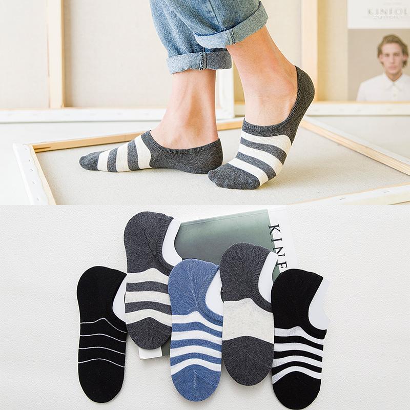 Men's Socks ZQTWT 5 Pair/Lot Fashion Casual Striped Cotton Men Invisible Slippers Male Shallow Mouth No Show Sock 2WZ306
Men's Socks ZQTWT 5 Pair/Lot Fashion Casual Striped Cotton Men Invisible Slippers Male Shallow Mouth No Show Sock 2WZ306