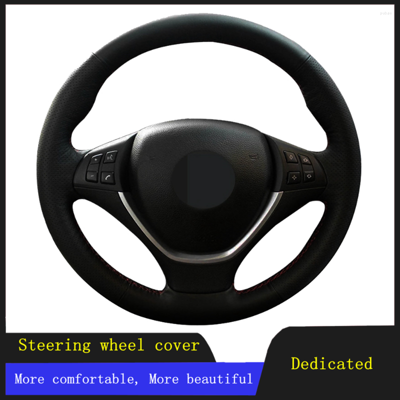 Steering Wheel Covers DIY Car Accessories Black Hand-stitched Genuine Leather For E70 X5 2006-2013 E71 X6 2008-2014
Steering Wheel Covers DIY Car Accessories Black Hand-stitched Genuine Leather For E70 X5 2006-2013 E71 X6 2008-2014