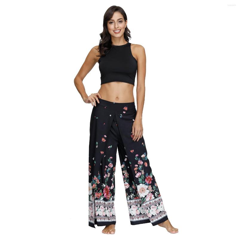 Women' Pants Bohemian Women Long High Waist Floral Printed Wide Leg Loose Split Trousers Casual Female Clothing Streetwear, Black
Women' Pants Bohemian Women Long High Waist Floral Printed Wide Leg Loose Split Trousers Casual Female Clothing Streetwear, Black