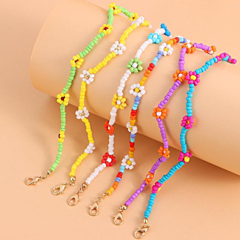 Anklets Meetvii Kpop Small Beads Flower Anklet Bracelet Women Fashion Colorful Seed Chain Charm On The Leg Boho Jewelry
Anklets Meetvii Kpop Small Beads Flower Anklet Bracelet Women Fashion Colorful Seed Chain Charm On The Leg Boho Jewelry